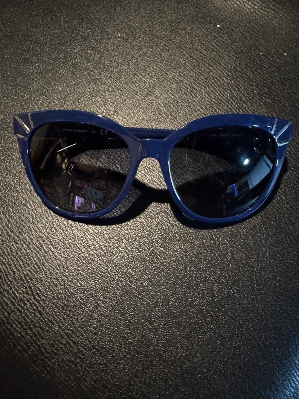 Tory Burch Navy Cat-Eye Sunglasses